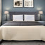 Linen Fabric King Bed Headboard Bedhead - Grey