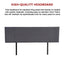 Linen Fabric King Bed Headboard Bedhead - Grey