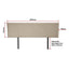 Linen Fabric King Bed Headboard Bedhead - Beige