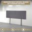 Linen Fabric Queen Bed Headboard Bedhead - Grey