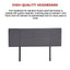 Linen Fabric Queen Bed Headboard Bedhead - Grey