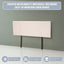 Linen Fabric Queen Bed Headboard Bedhead - Beige