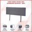 Linen Fabric Double Bed Headboard Bedhead - Grey