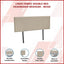 Linen Fabric Double Bed Headboard Bedhead - Beige