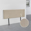 Linen Fabric Double Bed Headboard Bedhead - Beige