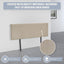 Linen Fabric Double Bed Headboard Bedhead - Beige