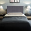 Linen Fabric Single Bed Headboard Bedhead - Grey