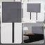 Linen Fabric Single Bed Headboard Bedhead - Grey