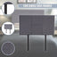Linen Fabric Single Bed Headboard Bedhead - Grey