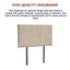 Linen Fabric Single Bed Headboard Bedhead - Beige