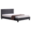 Double Linen Fabric Bed Frame Grey