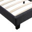 Queen Linen Fabric Bed Frame Grey