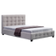 Linen Fabric Queen Deluxe Bed Frame Beige