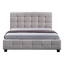 Linen Fabric Queen Deluxe Bed Frame Beige