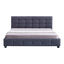 Linen Fabric King Deluxe Bed Frame Grey