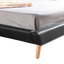 King PU Leather Deluxe Bed Frame Black