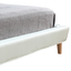 Queen PU Leather Deluxe Bed Frame White