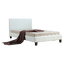 King Single PU Leather Bed Frame White