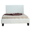King Single PU Leather Bed Frame White