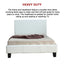 King Single PU Leather Bed Frame White