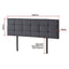Linen Fabric King Bed Deluxe Headboard Bedhead - Grey