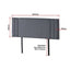 Linen Fabric Queen Bed Deluxe Headboard Bedhead - Grey