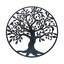 Black Tree of Life Wall Art Hanging Metal Iron Sculpture Garden 60cm