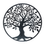 Black Tree of Life Wall Art Hanging Metal Iron Sculpture Garden 60cm