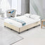 Palermo Queen Ensemble Bed Base Platinum Natural Sand Linen Fabric