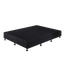 Palermo King Single Ensemble Bed Base Midnight Black Linen Fabric