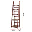 5 Tier Wooden Ladder Shelf Stand Storage Book Shelves Shelving Display Rack