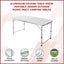 Aluminium Folding Table 120cm Portable Indoor Outdoor Picnic Party Camping Tables