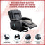 Recliner Chair – Electric Massage Lift Chair with Heat Function PU Leather Lounge Sofa Black