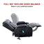 Recliner Chair – Electric Massage Lift Chair with Heat Function PU Leather Lounge Sofa Black