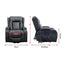 Recliner Chair – Electric Massage Lift Chair with Heat Function PU Leather Lounge Sofa Black