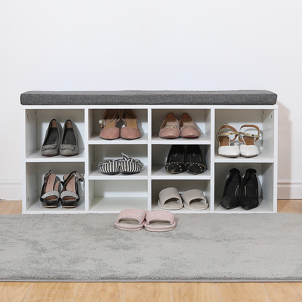 Shoe Cabinet Bench Shoes Storage Rack Organiser Wooden Shelf Cupboard Box