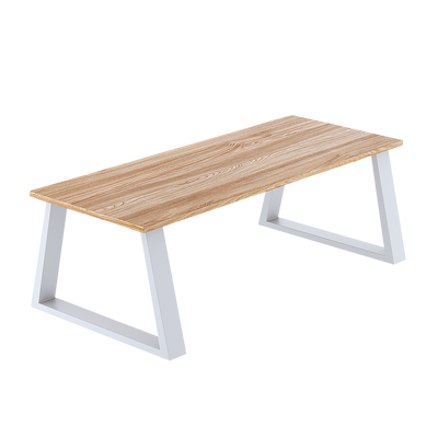 Trapezium-Shaped Table Bench Desk Legs Retro Industrial Design Fully Welded - White