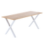 X-Shaped Table Bench Desk Legs Retro Industrial Design Fully Welded - White