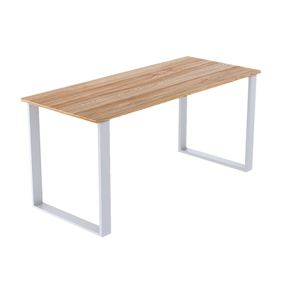 Square-Shaped Table Bench Desk Legs Retro Industrial Design Fully Welded - White