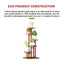5 Tiers Vertical Bamboo Plant Stand Staged Flower Shelf Rack Outdoor Garden