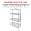 Modular Wire Storage Shelf 1200 x 450 x 1800mm Steel Shelving