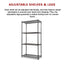 Modular Wire Storage Shelf 1200 x 450 x 1800mm Steel Shelving