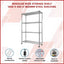 Modular Wire Storage Shelf 1200 x 450 x 1800mm Steel Shelving