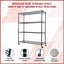 Modular Wire Storage Shelf 1200 x 450 x 1800mm Steel Shelving