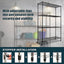 Modular Wire Storage Shelf 1500 x 450 x 1800mm Steel Shelving