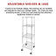 Modular Wire Storage Shelf 600 x 600 x 1800mm Steel Shelving