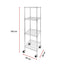 Modular Wire Storage Shelf 600 x 600 x 1800mm Steel Shelving