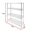 Modular Wire Storage Shelf 1500 x 350 x 1800mm Steel Shelving