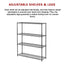 Modular Wire Storage Shelf 1500 x 350 x 1800mm Steel Shelving