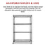 Modular Wire Storage Shelf 1500 x 350 x 1800mm Steel Shelving